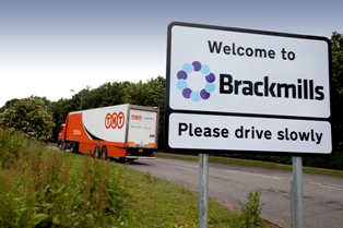 Brackmills industrial estate BID welcome sign
